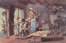 Woman Making Oatcakes